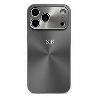 Black Flashy Alu iPhone Case