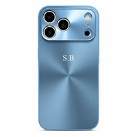 Blue Flashy Alu iPhone Case