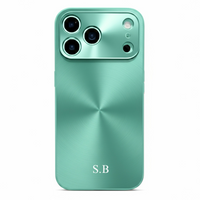 Green Flashy Alu iPhone Case