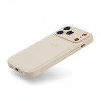 White Personalized Leather iPhone Case