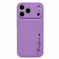 Purple Personalized Leather iPhone Case