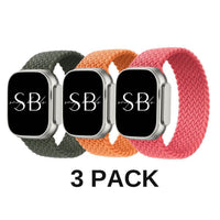 3 Pack Nylon Woven Bands - #Snap Bands#