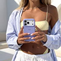 Blue Personalized Liquid Silicone iPhone Case