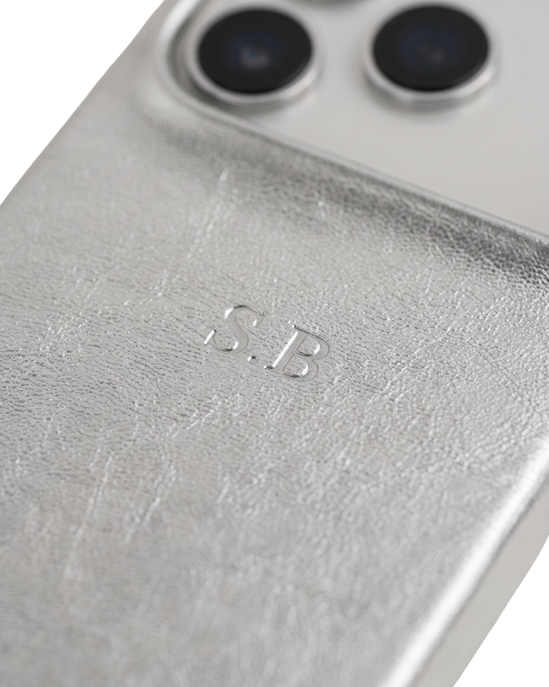 Silver Personalized iPhone Case