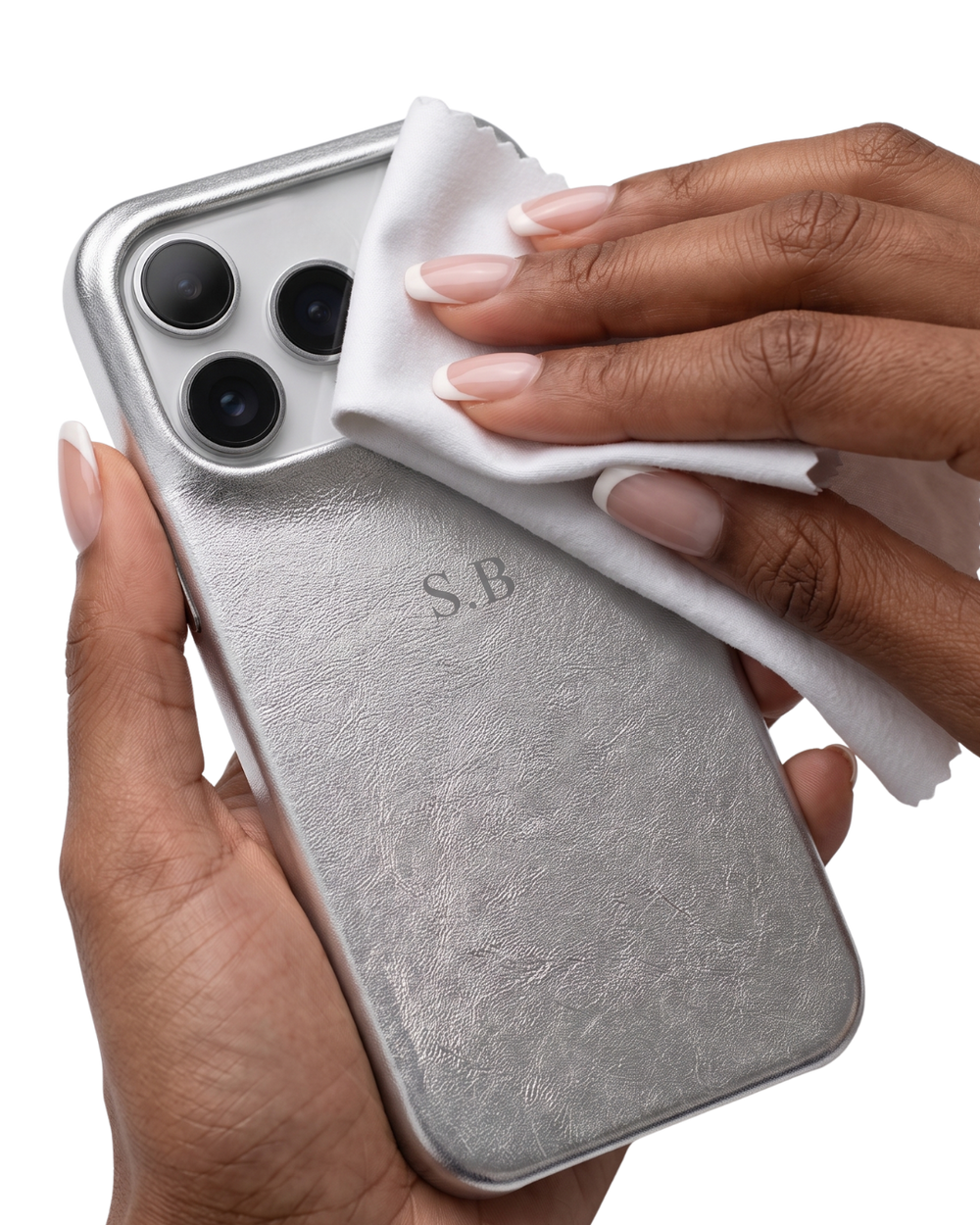 Silver Personalized iPhone Case