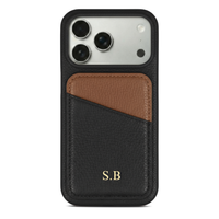 Black iPhone Case with Card Holder Two Colors