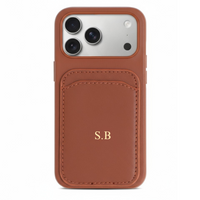 Brown iPhone Case with Card Holder