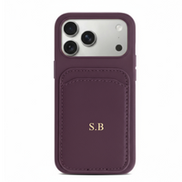 Purple iPhone Case with Card Holder