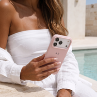 Pink Personalized Liquid Silicone iPhone Case