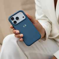 Blue Magnetic Leather iPhone Case