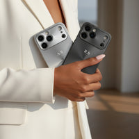 Black Flashy Alu iPhone Case