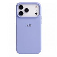 Blue Personalized Liquid Silicone iPhone Case