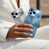 Blue Flashy Alu iPhone Case