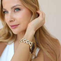 Aria Crystal Metal Band - Snap Bands