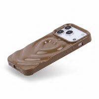 Beige 3D Heart Design iPhone Case - #Snap Bands#