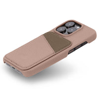 Beige iPhone Case with Card Holder Two Colors - Snap Bands