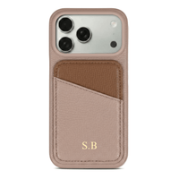 Beige iPhone Case with Card Holder Two Colors - Snap Bands