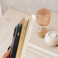 Beige Leather iPhone Case - #Snap Bands#