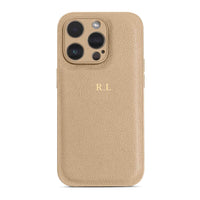 Beige Leather iPhone Case - #Snap Bands#