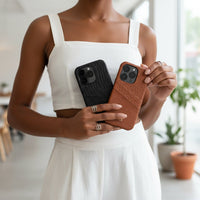 Black Crocodile iPhone Case - Snap Bands