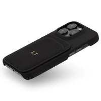 Black iPhone Case with Card Holder - #Snap Bands#