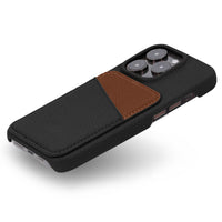 Black iPhone Case with Card Holder Two Colors - Snap Bands