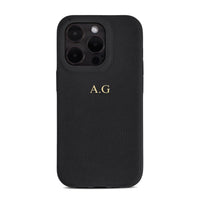 Black Leather iPhone Case - #Snap Bands#