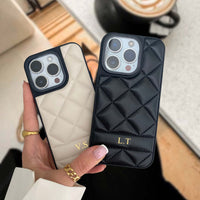 Black Stitched Leather iPhone Case - #Snap Bands#