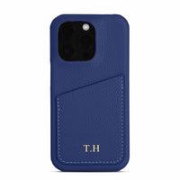 Blue Card Holder Leather iPhone Case - #Snap Bands#