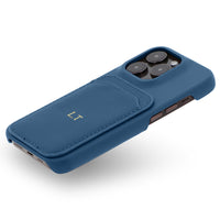 Blue iPhone Case with Card Holder - #Snap Bands#