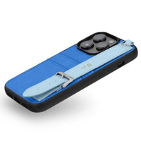 Blue iPhone Case with Strap - #Snap Bands#