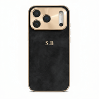 Blue Lambskin Leather Custom iPhone Case - Snap Bands