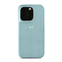 Blue Leather Croc iPhone Case - #Snap Bands#