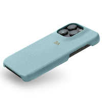 Blue Leather Croc iPhone Case - #Snap Bands#