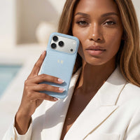 Blue Leather Snake iPhone Case - Snap Bands