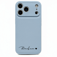 Blue Personalized Leather iPhone Case - Snap Bands