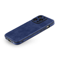 Blue Personalized Monogram Leather iPhone Case - #Snap Bands#