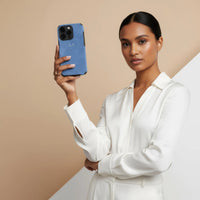 Blue Suede iPhone Case - Snap Bands