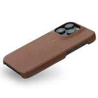 Brown Leather Croc iPhone Case - #Snap Bands#