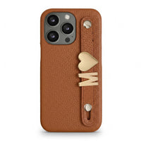 Brown Luxury Leather iPhone Case - Snap Bands