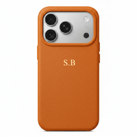 Brown Magnetic Leather iPhone Case - Snap Bands