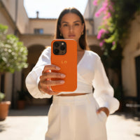 Brown Magnetic Leather iPhone Case - Snap Bands