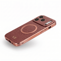 Brown Personalized Magnetic Leather iPhone Case - #Snap Bands#
