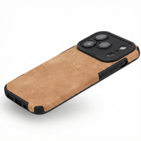 Brown Suede iPhone Case - Snap Bands