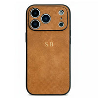Brown Suede iPhone Case - Snap Bands