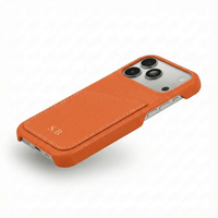Card Holder Leather iPhone Case - Snap Bands