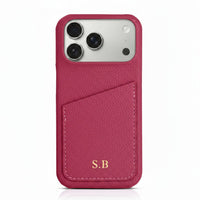 Card Holder Leather iPhone Case - Snap Bands