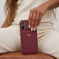 Wine Personalized Leather iPhone Case