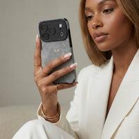 Grey Suede iPhone Case