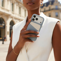 Blue iPhone Case with Card Holder Two Colors